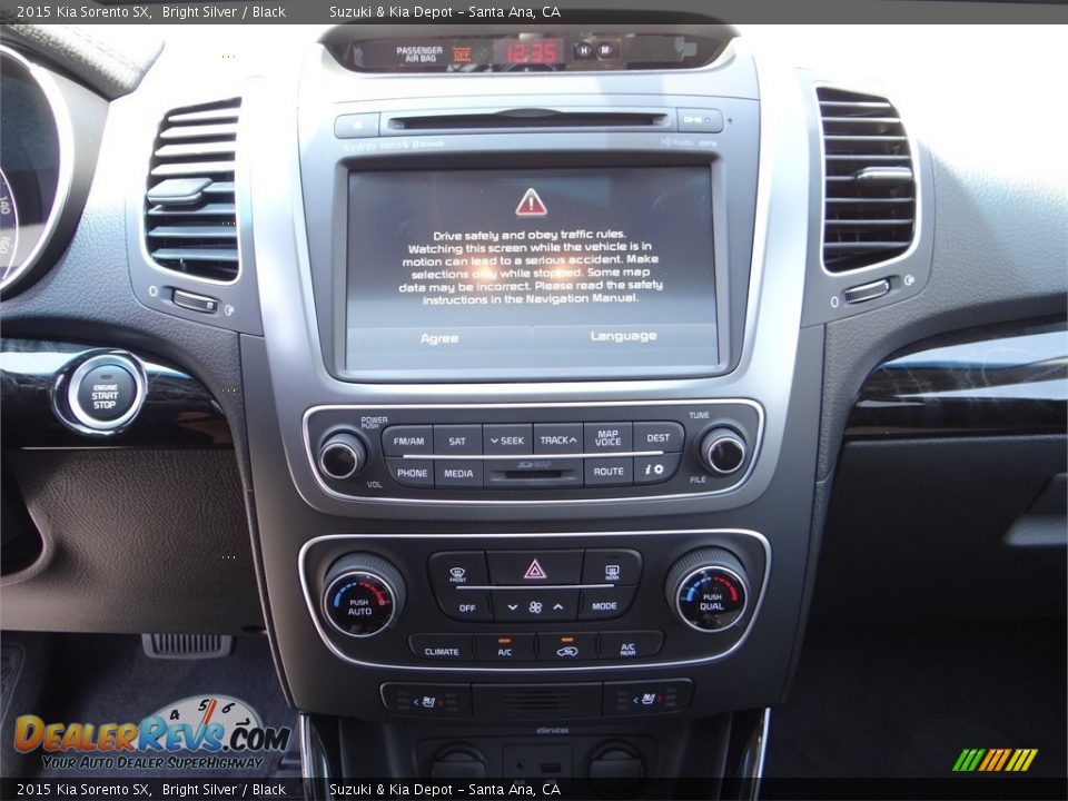 2015 Kia Sorento SX Bright Silver / Black Photo #12