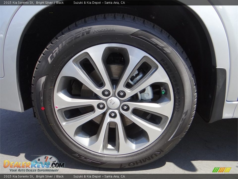 2015 Kia Sorento SX Bright Silver / Black Photo #15