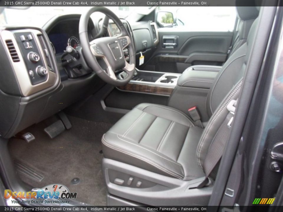 Front Seat of 2015 GMC Sierra 2500HD Denali Crew Cab 4x4 Photo #4