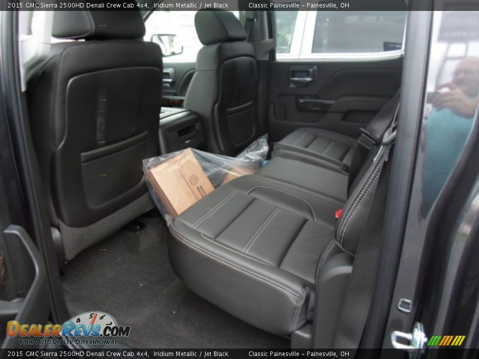 Rear Seat of 2015 GMC Sierra 2500HD Denali Crew Cab 4x4 Photo #5