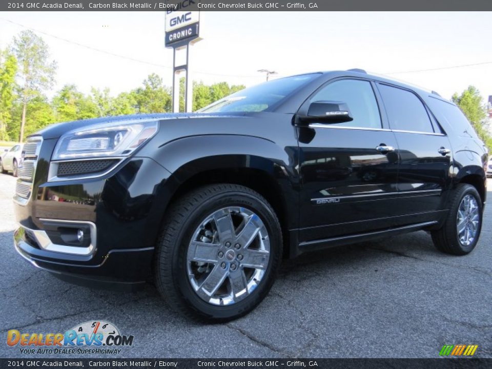 2014 GMC Acadia Denali Carbon Black Metallic / Ebony Photo #3