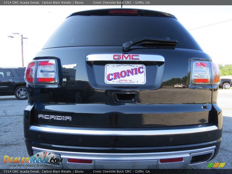 2014 GMC Acadia Denali Carbon Black Metallic / Ebony Photo #6