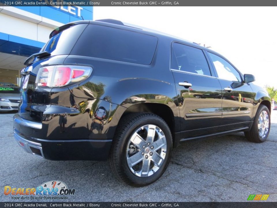 2014 GMC Acadia Denali Carbon Black Metallic / Ebony Photo #7