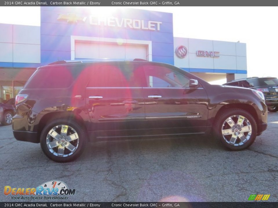 2014 GMC Acadia Denali Carbon Black Metallic / Ebony Photo #8