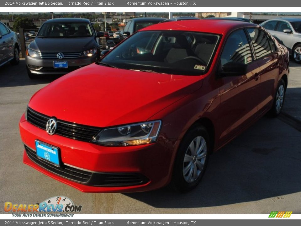 2014 Volkswagen Jetta S Sedan Tornado Red / Titan Black Photo #5