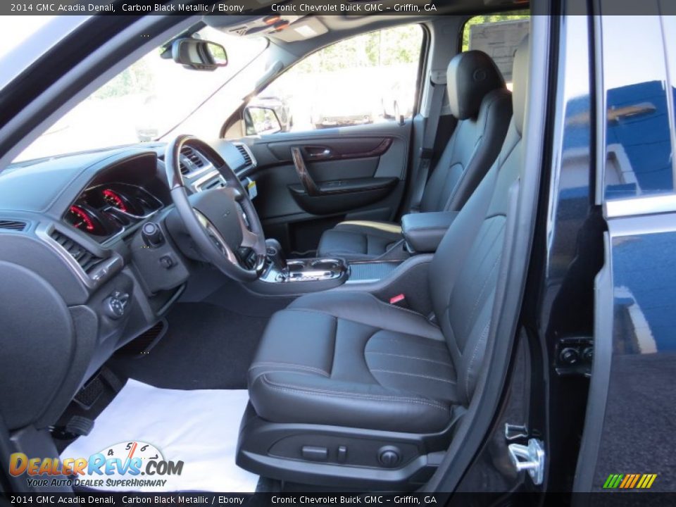 2014 GMC Acadia Denali Carbon Black Metallic / Ebony Photo #9