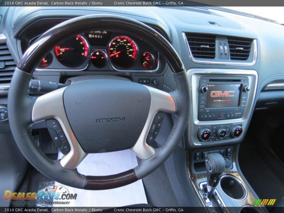 2014 GMC Acadia Denali Carbon Black Metallic / Ebony Photo #11