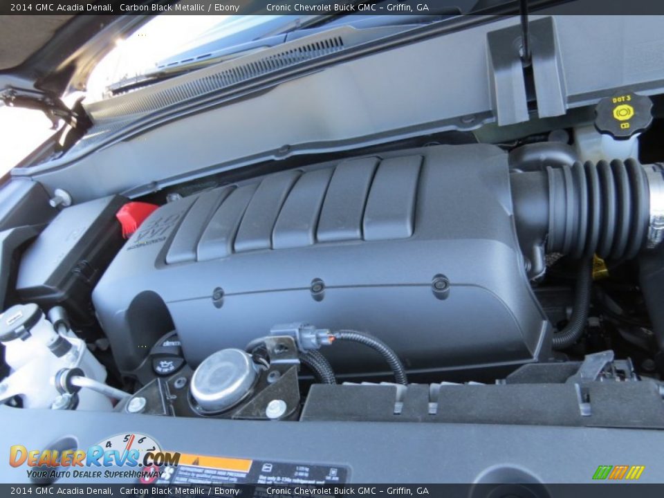 2014 GMC Acadia Denali Carbon Black Metallic / Ebony Photo #12