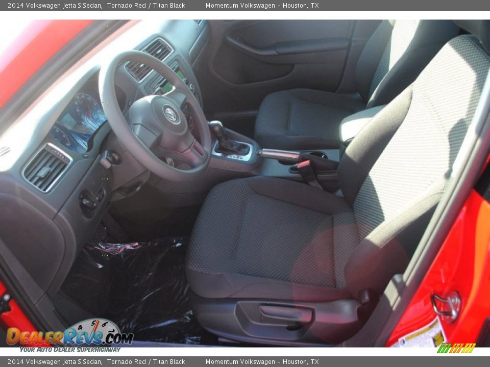 2014 Volkswagen Jetta S Sedan Tornado Red / Titan Black Photo #9