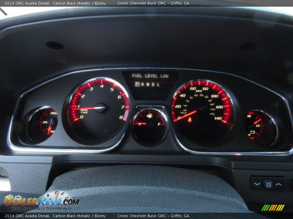 2014 GMC Acadia Denali Carbon Black Metallic / Ebony Photo #13