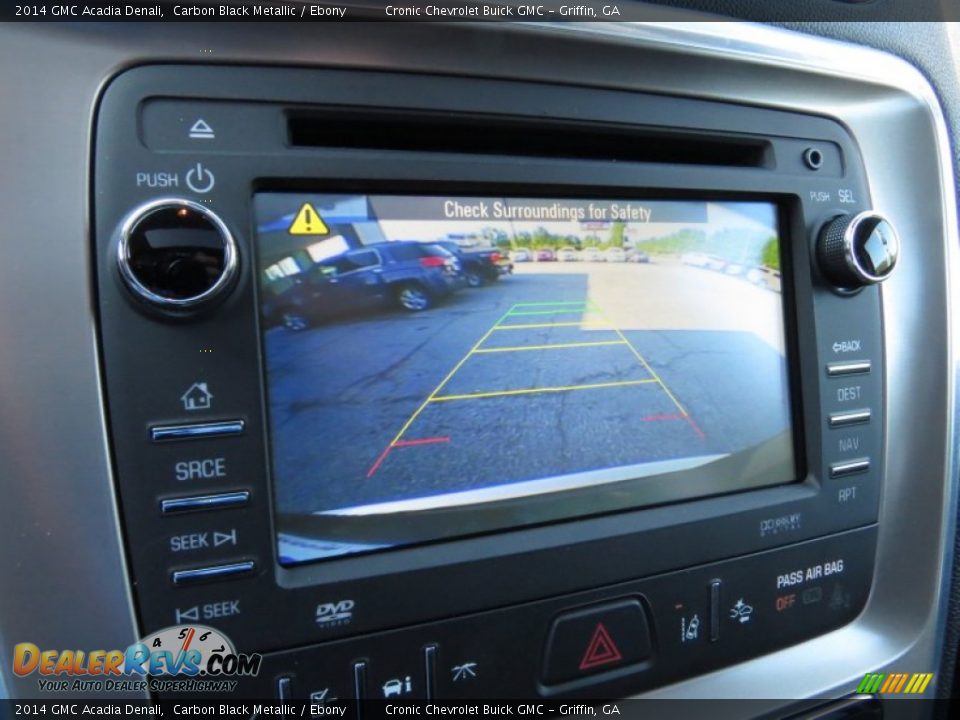 2014 GMC Acadia Denali Carbon Black Metallic / Ebony Photo #14