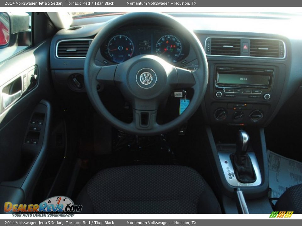 2014 Volkswagen Jetta S Sedan Tornado Red / Titan Black Photo #12