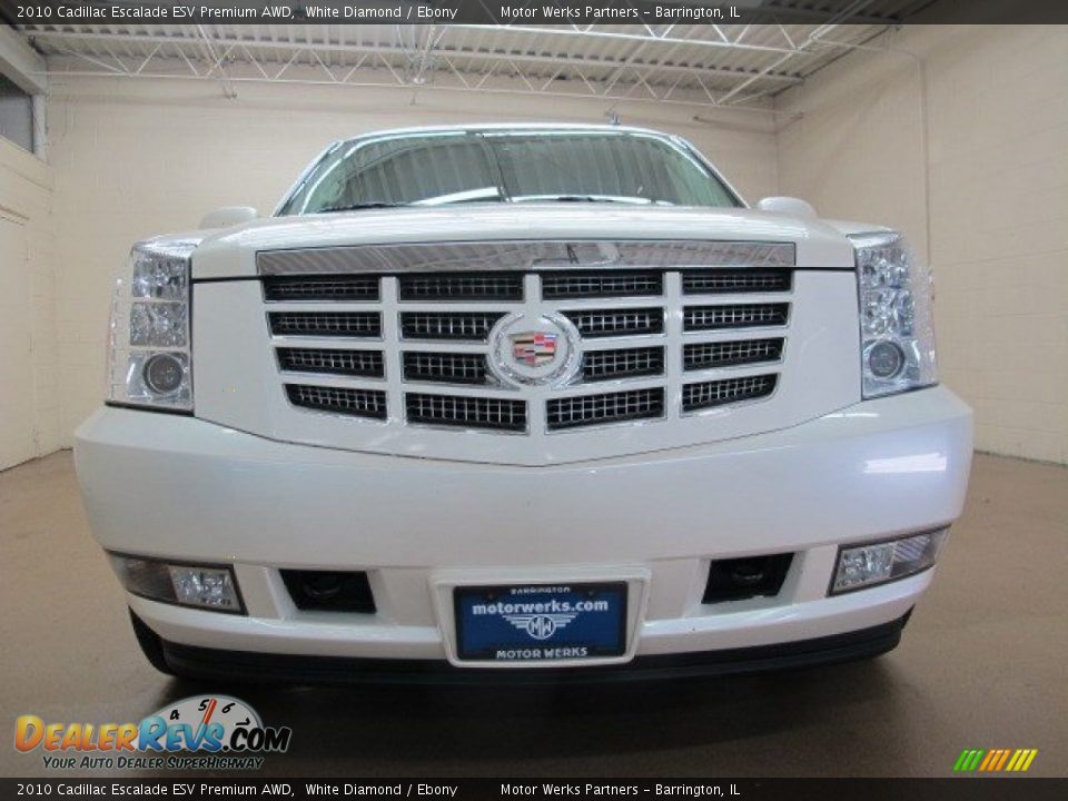 2010 Cadillac Escalade ESV Premium AWD White Diamond / Ebony Photo #3