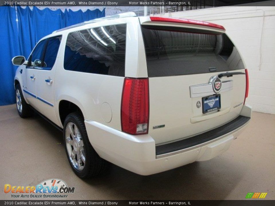 2010 Cadillac Escalade ESV Premium AWD White Diamond / Ebony Photo #6