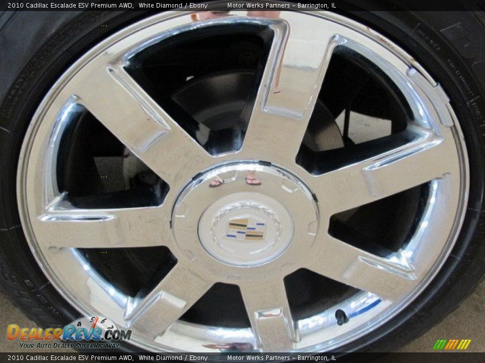 2010 Cadillac Escalade ESV Premium AWD White Diamond / Ebony Photo #14