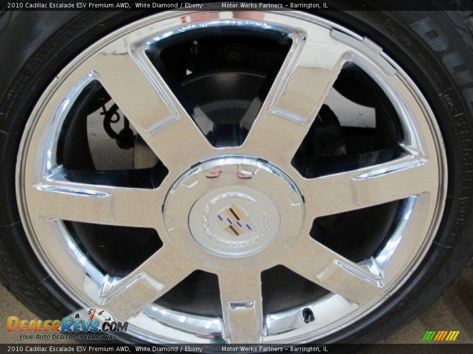 2010 Cadillac Escalade ESV Premium AWD White Diamond / Ebony Photo #15