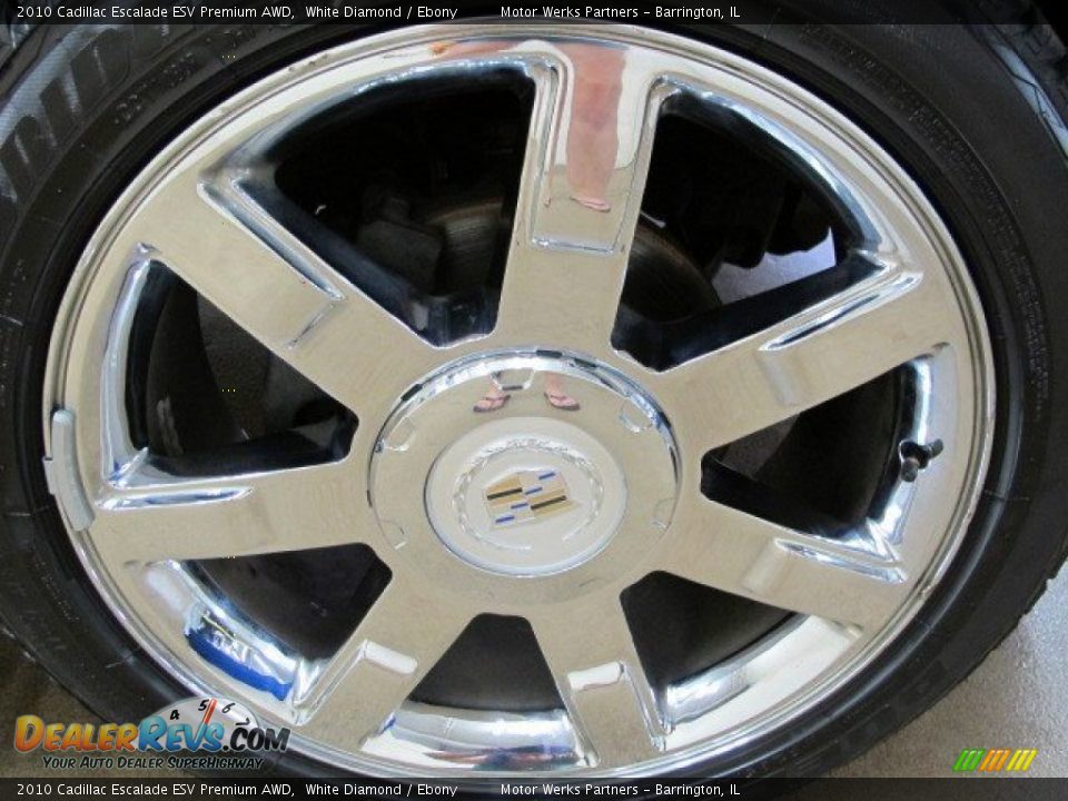 2010 Cadillac Escalade ESV Premium AWD White Diamond / Ebony Photo #16