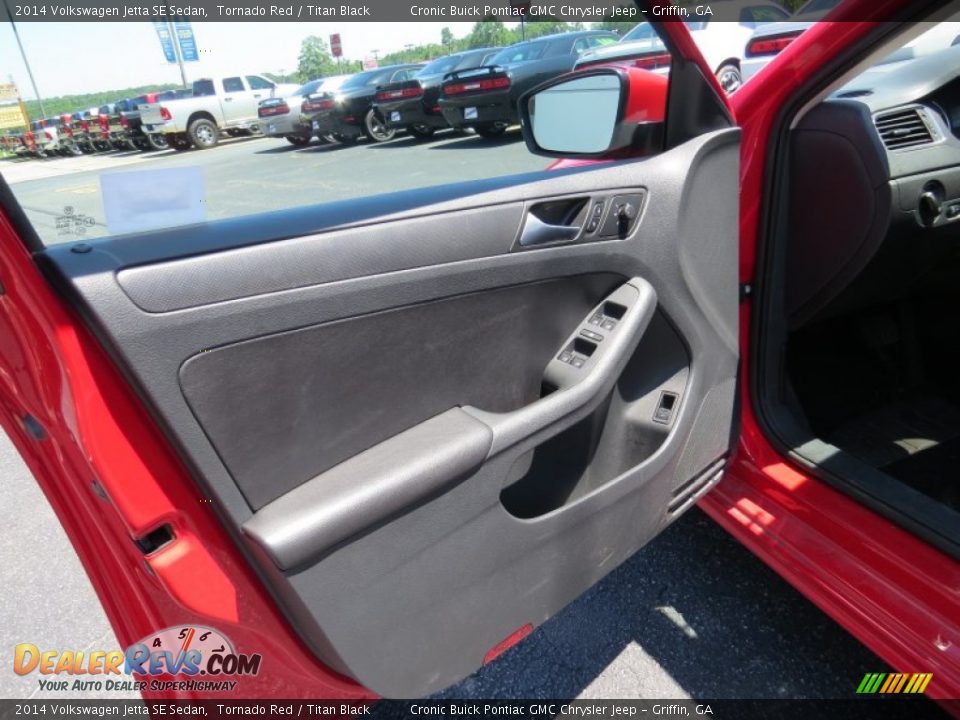 2014 Volkswagen Jetta SE Sedan Tornado Red / Titan Black Photo #11