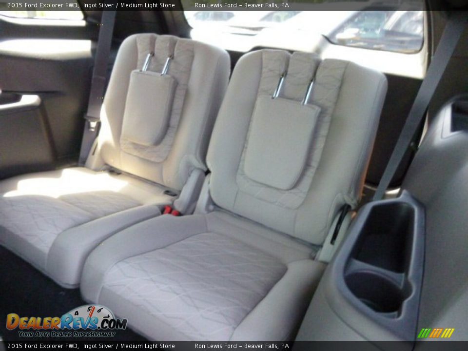2015 Ford Explorer FWD Ingot Silver / Medium Light Stone Photo #11
