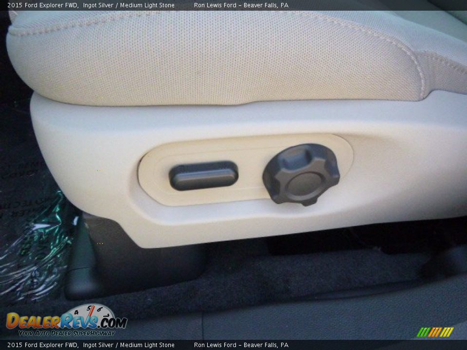 2015 Ford Explorer FWD Ingot Silver / Medium Light Stone Photo #14