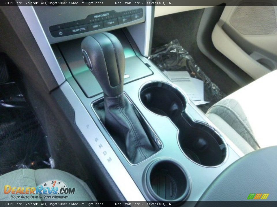 2015 Ford Explorer FWD Ingot Silver / Medium Light Stone Photo #16