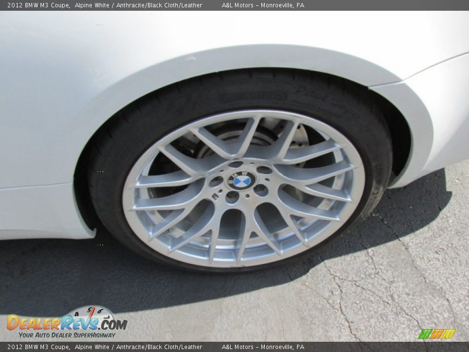 2012 BMW M3 Coupe Alpine White / Anthracite/Black Cloth/Leather Photo #3