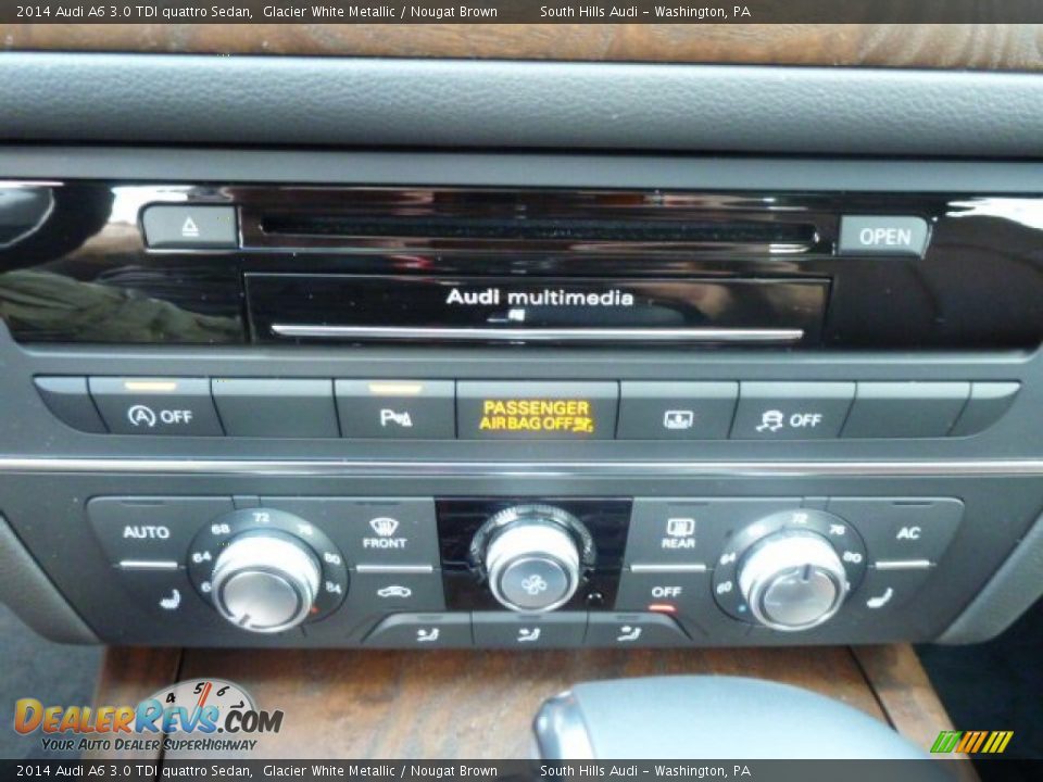 2014 Audi A6 3.0 TDI quattro Sedan Glacier White Metallic / Nougat Brown Photo #18