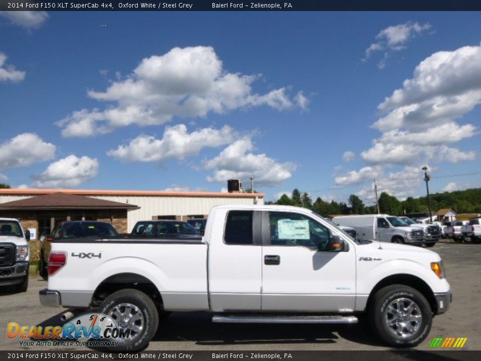 2014 Ford F150 XLT SuperCab 4x4 Oxford White / Steel Grey Photo #1