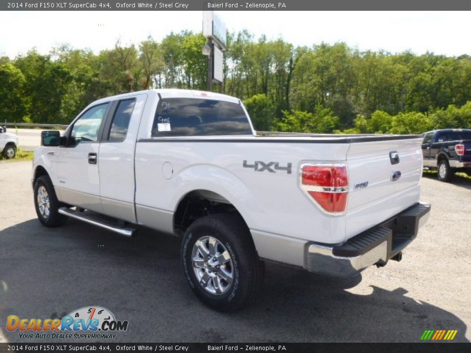 2014 Ford F150 XLT SuperCab 4x4 Oxford White / Steel Grey Photo #6