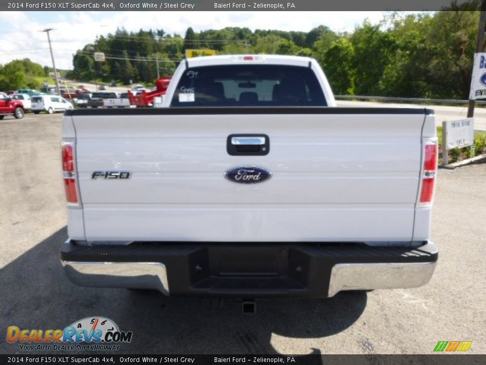 2014 Ford F150 XLT SuperCab 4x4 Oxford White / Steel Grey Photo #7