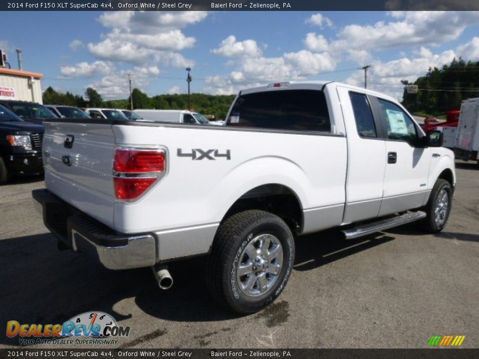 2014 Ford F150 XLT SuperCab 4x4 Oxford White / Steel Grey Photo #8