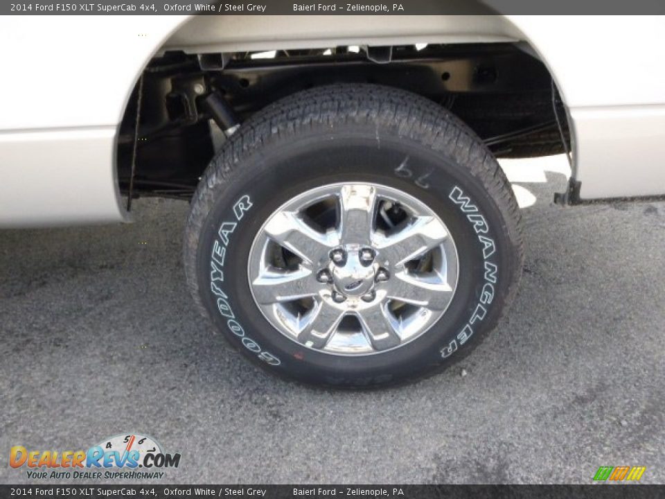 2014 Ford F150 XLT SuperCab 4x4 Oxford White / Steel Grey Photo #9