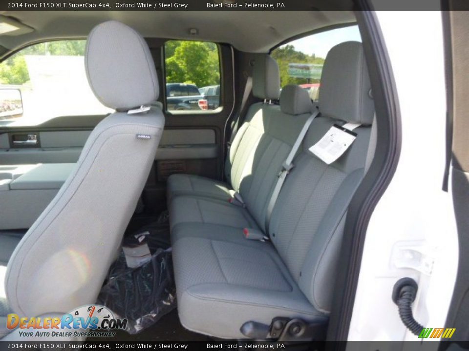 2014 Ford F150 XLT SuperCab 4x4 Oxford White / Steel Grey Photo #11