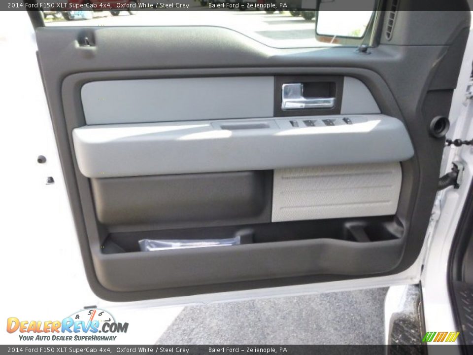 2014 Ford F150 XLT SuperCab 4x4 Oxford White / Steel Grey Photo #14