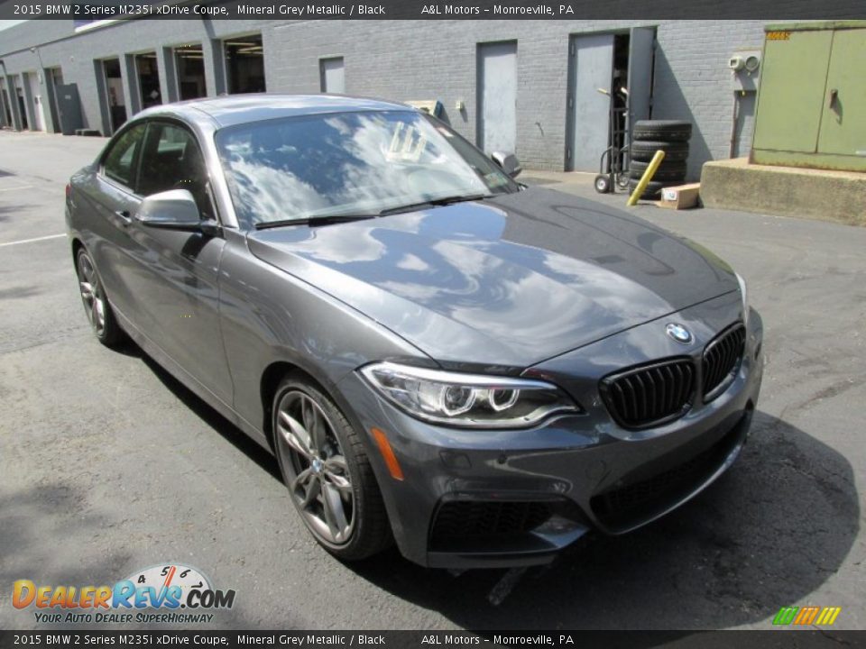 2015 BMW 2 Series M235i xDrive Coupe Mineral Grey Metallic / Black Photo #7