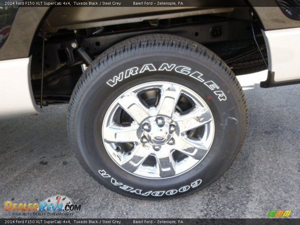 2014 Ford F150 XLT SuperCab 4x4 Tuxedo Black / Steel Grey Photo #9
