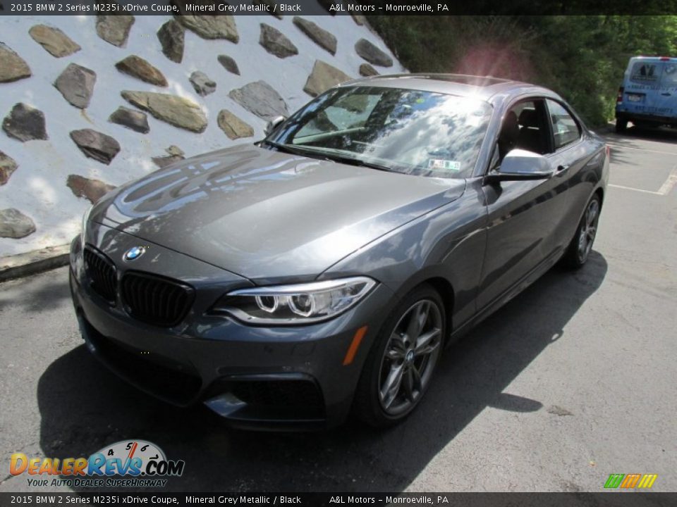 2015 BMW 2 Series M235i xDrive Coupe Mineral Grey Metallic / Black Photo #9