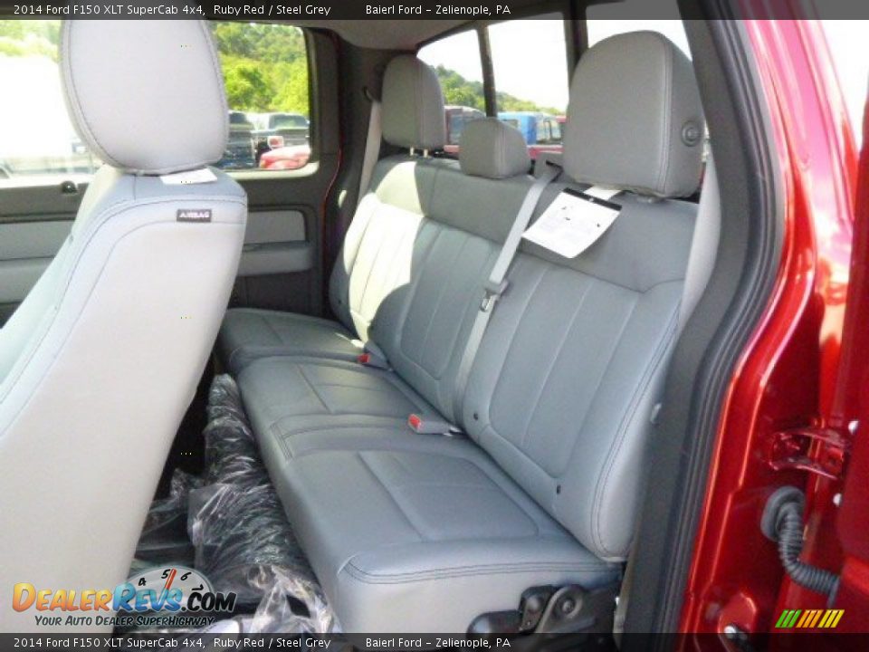 2014 Ford F150 XLT SuperCab 4x4 Ruby Red / Steel Grey Photo #11