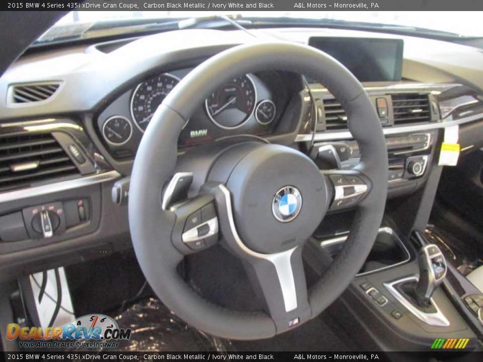 2015 BMW 4 Series 435i xDrive Gran Coupe Steering Wheel Photo #12