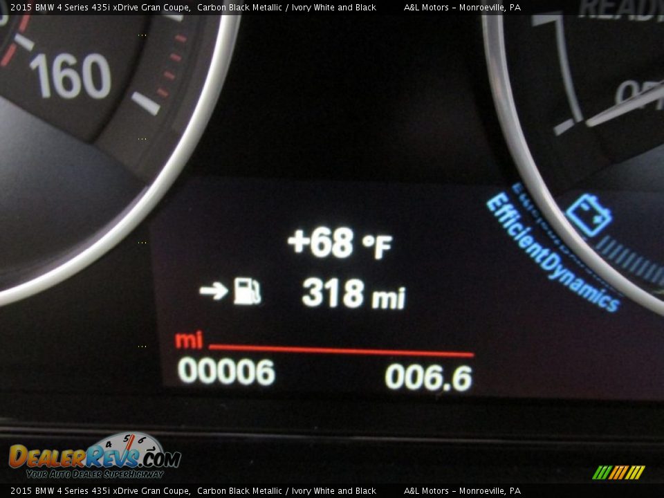 2015 BMW 4 Series 435i xDrive Gran Coupe Carbon Black Metallic / Ivory White and Black Photo #20