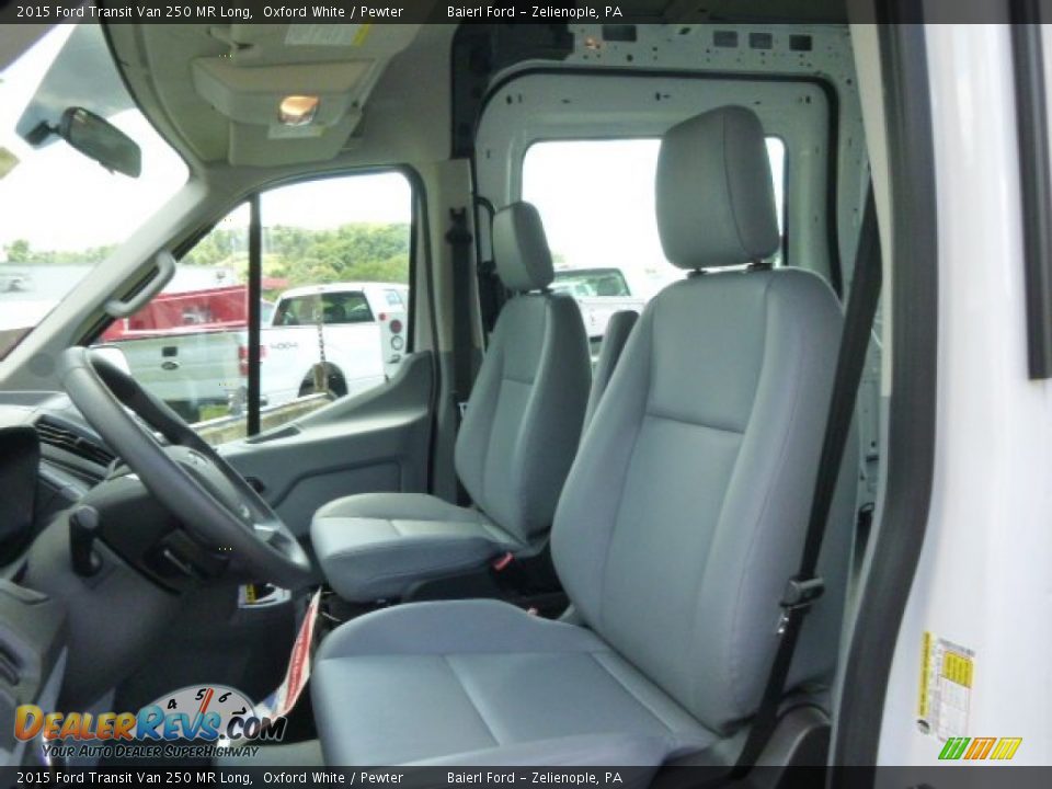 Front Seat of 2015 Ford Transit Van 250 MR Long Photo #12
