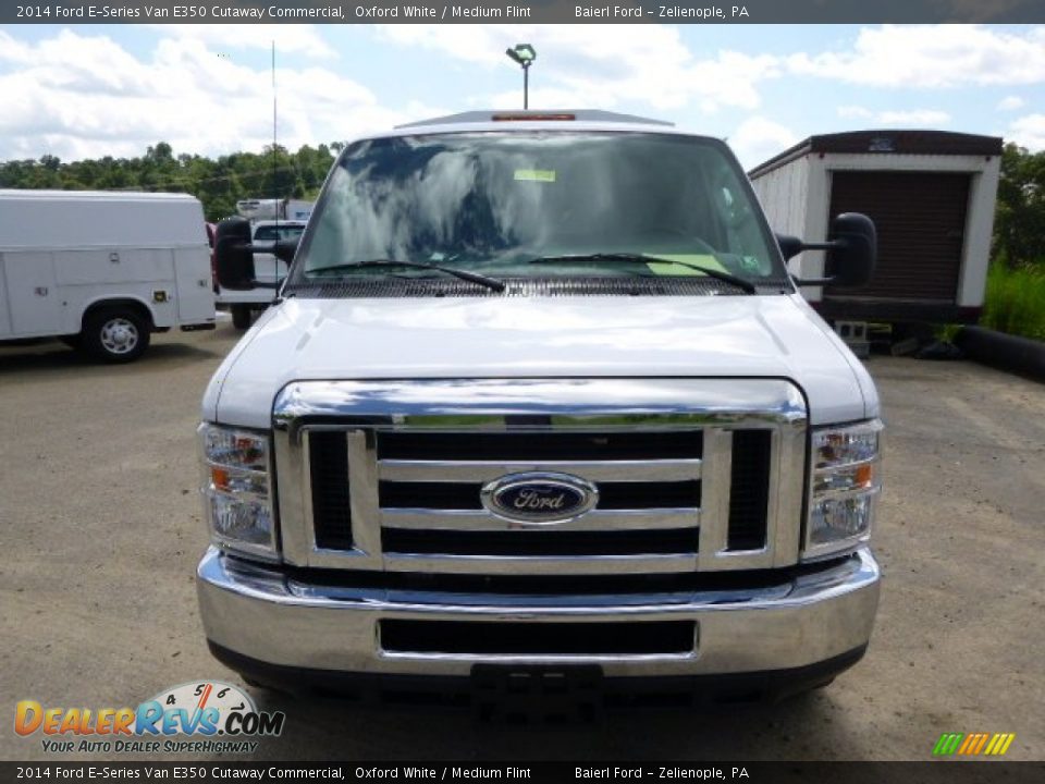 2014 Ford E-Series Van E350 Cutaway Commercial Oxford White / Medium Flint Photo #3