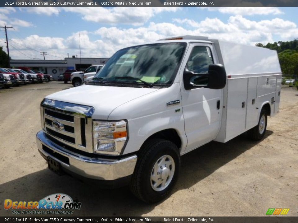 2014 Ford E-Series Van E350 Cutaway Commercial Oxford White / Medium Flint Photo #4
