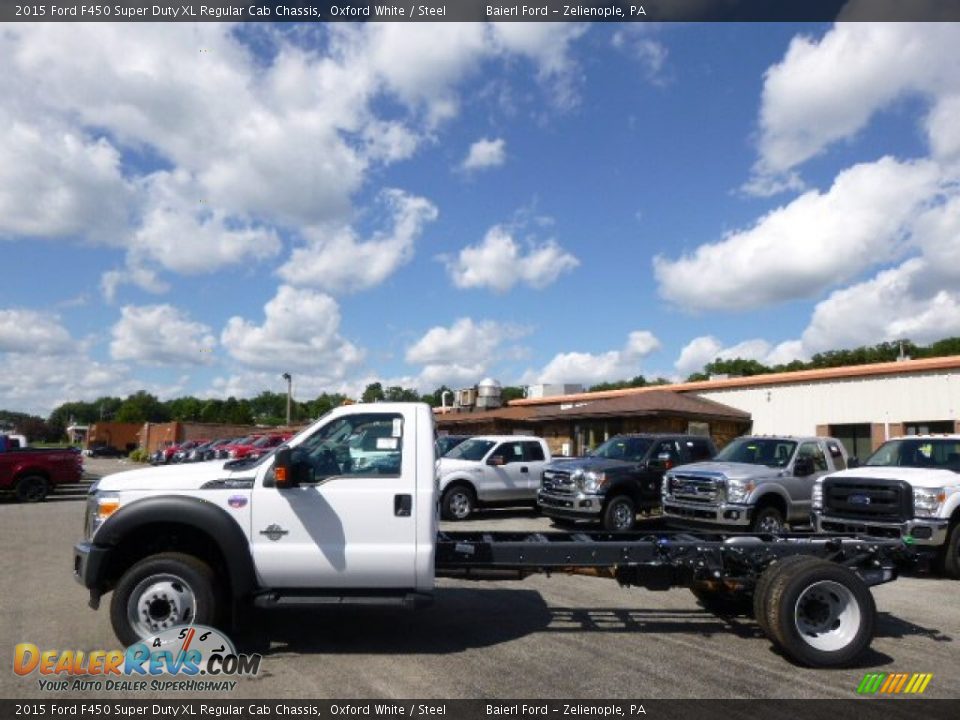 2015 Ford F450 Super Duty XL Regular Cab Chassis Oxford White / Steel Photo #5