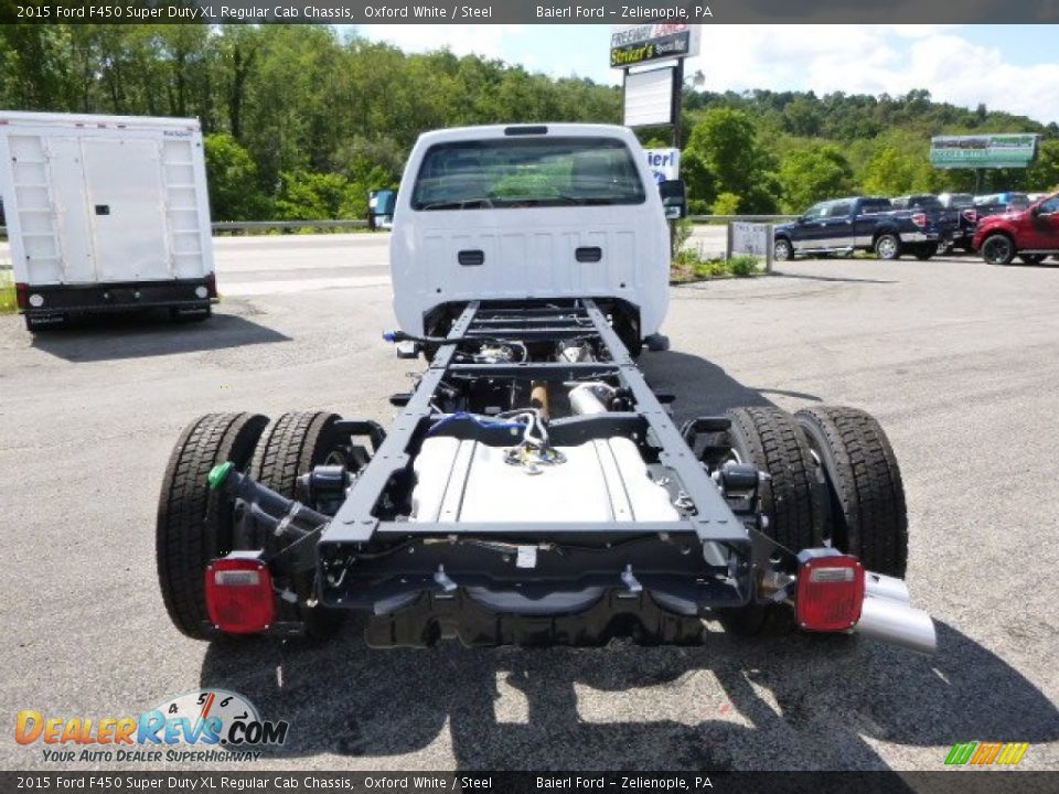 2015 Ford F450 Super Duty XL Regular Cab Chassis Oxford White / Steel Photo #7