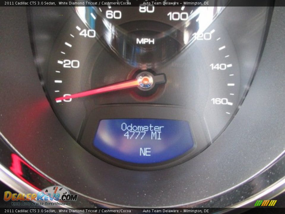 2011 Cadillac CTS 3.0 Sedan White Diamond Tricoat / Cashmere/Cocoa Photo #13