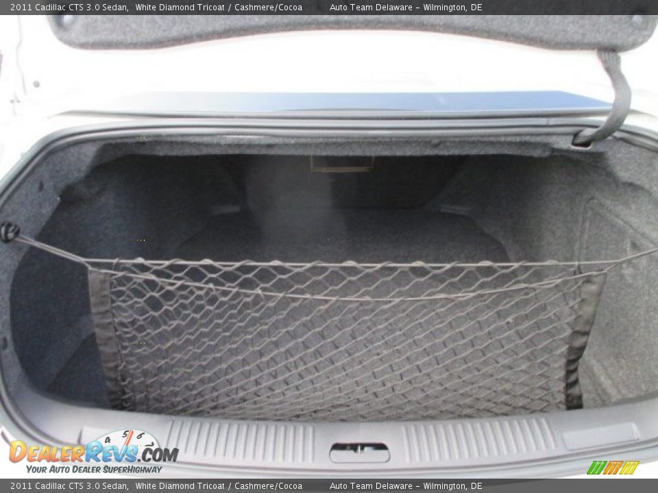 2011 Cadillac CTS 3.0 Sedan White Diamond Tricoat / Cashmere/Cocoa Photo #21