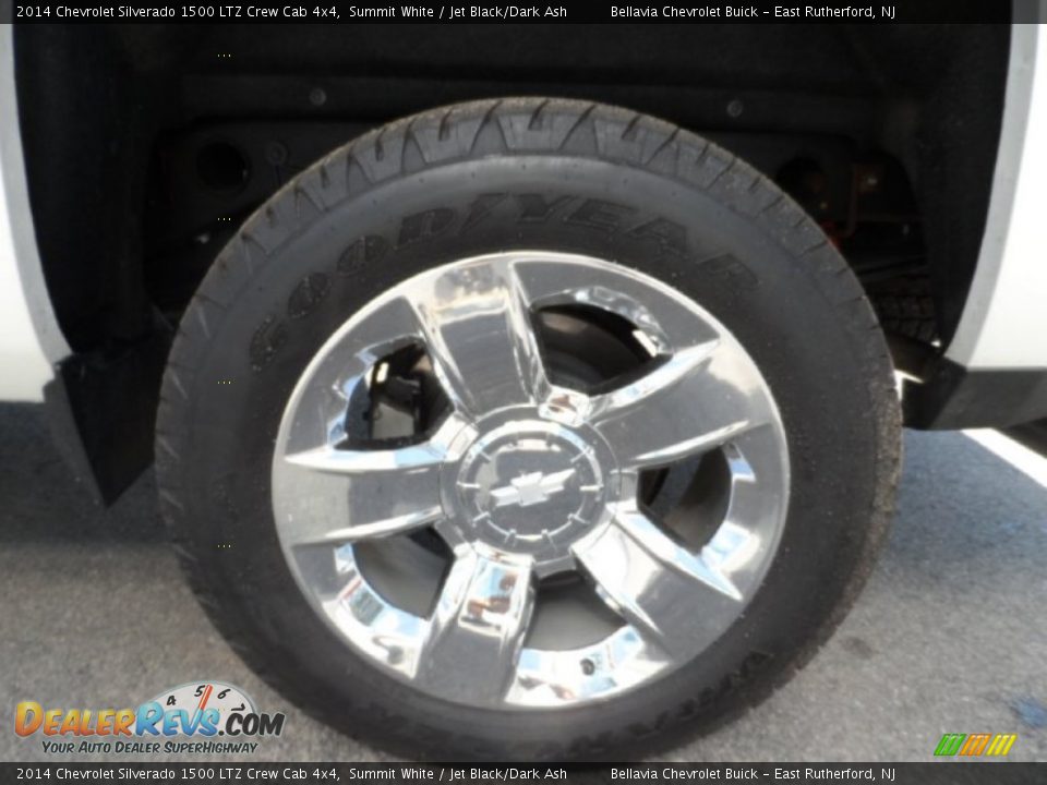 2014 Chevrolet Silverado 1500 LTZ Crew Cab 4x4 Summit White / Jet Black/Dark Ash Photo #14