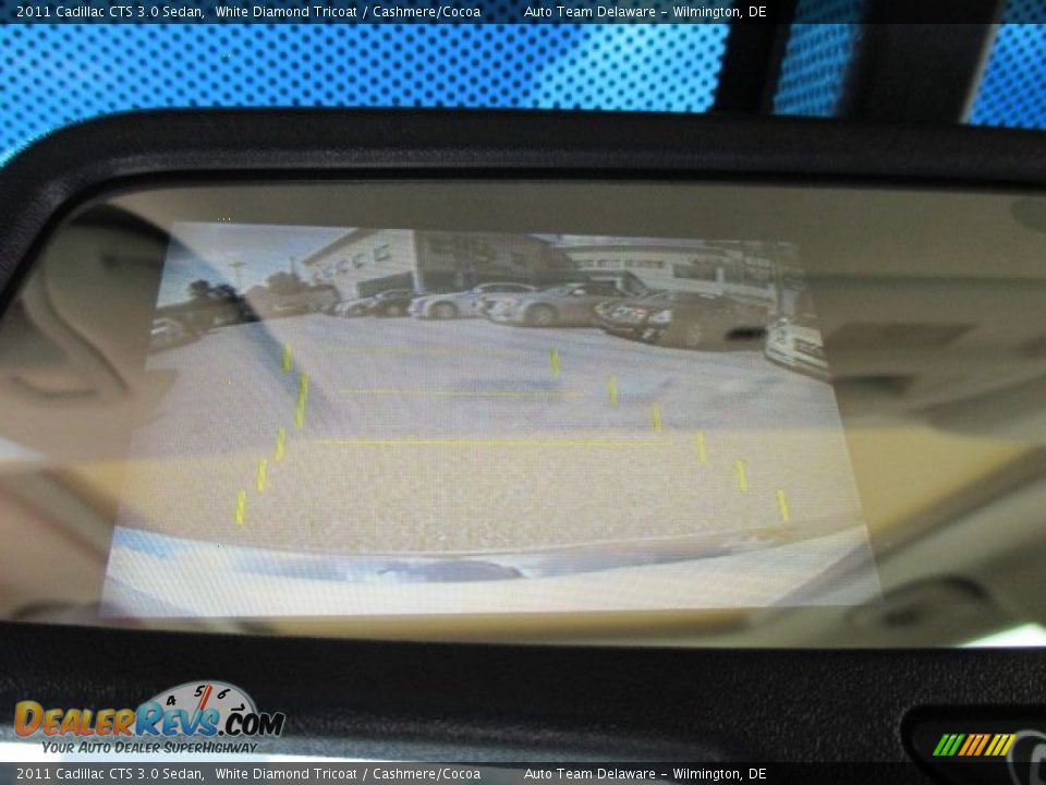 2011 Cadillac CTS 3.0 Sedan White Diamond Tricoat / Cashmere/Cocoa Photo #35