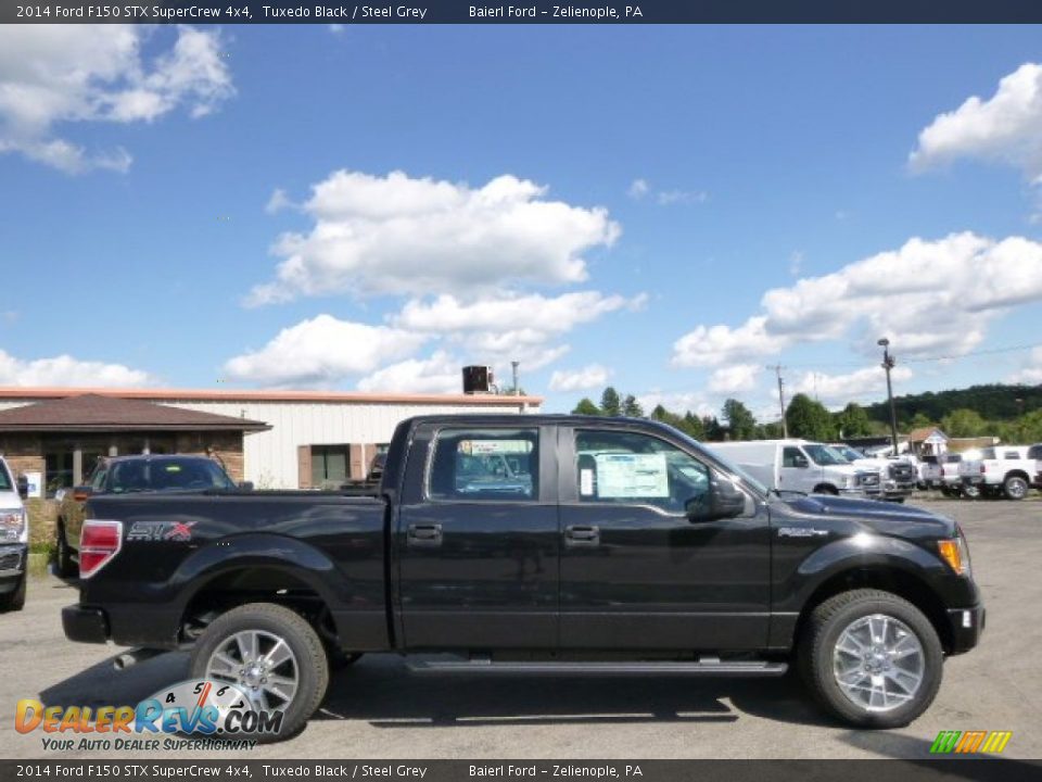 2014 Ford F150 STX SuperCrew 4x4 Tuxedo Black / Steel Grey Photo #1